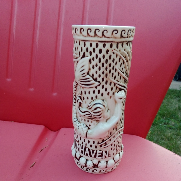 Tiki Rob Dining Tikirob Mermaid Rumhaven Tiki Bar Drink Mug Seaweed